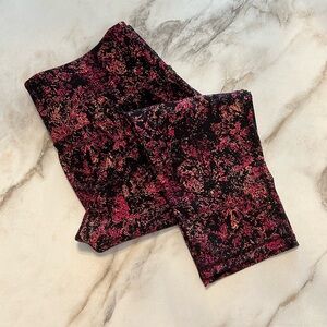 NWOT Lane Bryant Livi Active Capri Leggings 14/16 Black Pink Orange